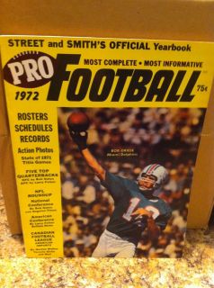   Magazine Yearbook Football Pro 1972 Bob Griese Miami Dolphins