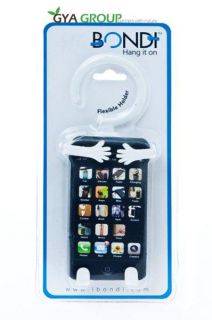 Bondi Flexible Cell Phone Holder for Multiple Uses White Color