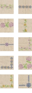 Easter Cross Stitch Borders and Corners Machine Embroidery Designs 