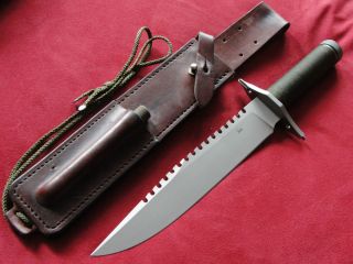 Wolf Borger 1980s Handmade First Blood Rambo Style Survival Knife MINT