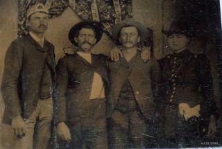   Tintype Younger Gang Cole Bob Jim Charley Pitts Clell Miller
