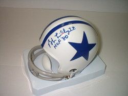 Bob Lilly Autographed Mini Helmet Dallas Cowboys 1 HOF