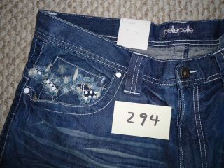 Blue Jean Shorts by Pelle Pelle Distresse Indigo 294