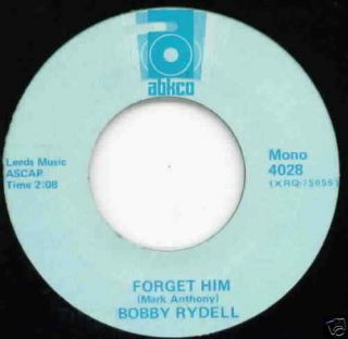 Bobby Rydell Mint 45 RPM Forget Him Love Go Away