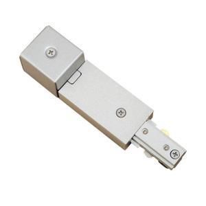 Hampton Bay Brushed Steel Conduit Power Feed for Linear Track Lighting 