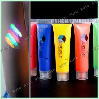   UV glow Reactive Neon Face/ Body Paint/ Painting 5 color Set