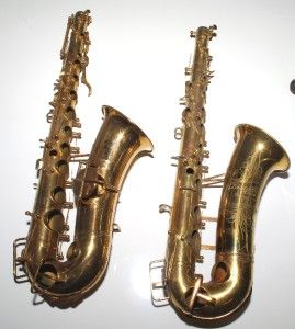 lot of 2 buescher alto saxophone bodies