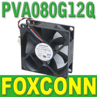 Foxconn / Dell 12v DC 4 Wire CPU Fan Inspiron 546 546s MT PVA080G12Q 