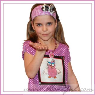 BOOAK Girl 7 8 Owl Bird Fabric Resell Easter Dot Dress New Top 