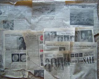 Old Newspaper clippings Lot Boise Idaho Sunday Statesman 1963 1964 