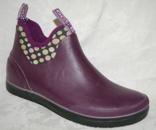 Bogs Purple Waterproof Insulated Rain Boots Ankle Womens 8