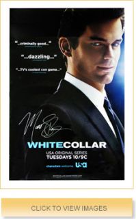 Matt Bomer Autographed White Collar Poster