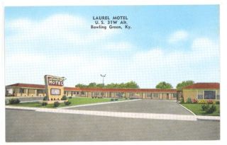 KY Bowling Green Laurel Motel Circa 1950s M12458 Early