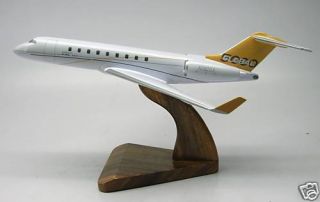 Bombardier Global 5000 Express Airplane Wood Model SML