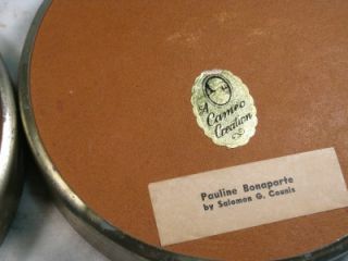 Pair of Vintage Cameo Creations Prints Pauline Bonaparte