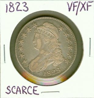 1823 Capped Bust Half Dollar 50C VERY FINE/EXTRA FINE (VF/XF)