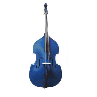 Crystalcello New 3 4 Blue Upright Bass Case Bow Rosin