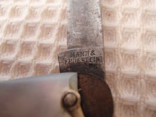 Antique Mann Federlein Solingen Folding Knives Knife