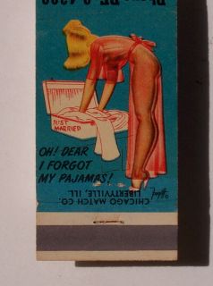 1950s Matchbook Sexy Pinup Morgan Hauling Boonsboro MD