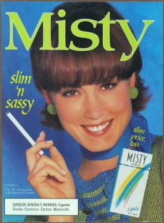 Misty cigarettes 1995 print ad / magazine advertisement, Free Shipping 