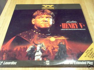  Henry V Laserdisc Movie Kenneth Branagh Used