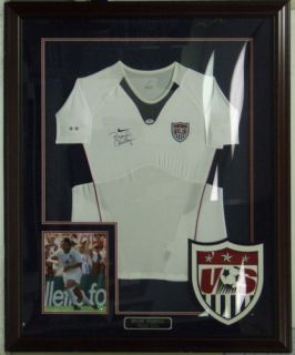 Brandi Chastain Autographed Team USA Jersey Framed