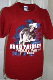 Brad Paisley Paisley Party Tour Concert Tee Shirt Medium Tee Shirts 