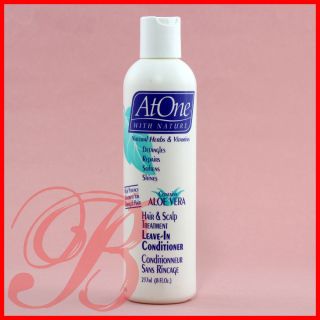 Atone Aloe Vera Hair Scalp Leave in Conditioner 8 Oz
