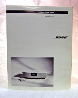 This manual is for a Bose Wave Radio and is in very good condition.