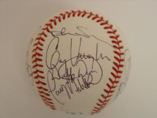 1990 Milwaukee Brewers Signed Team Baseball 17 Signatures SKU 19801 