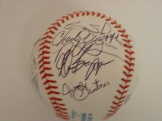 1990 Milwaukee Brewers Signed Team Baseball 17 Signatures SKU 19801 