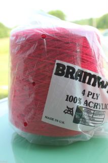 Cone Yarn 500 GR Bramwell 4 Ply Acrylic Knitting Machine
