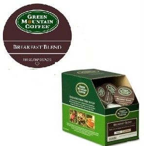 24 K cup Green Mountain Coffee Breakfast Blend  Free shipping
