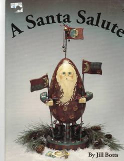 Santa Salute Jill Botts Tole Painting Christmas PICS Gourds 