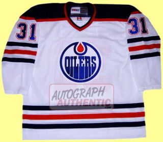 Autographed Grant Fuhr Edmonton Oilers Jersey White