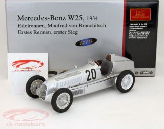 Mercedes Benz W25 #20 v. Brauchitsch formula 1 1934 Winner Eifelrace 1 