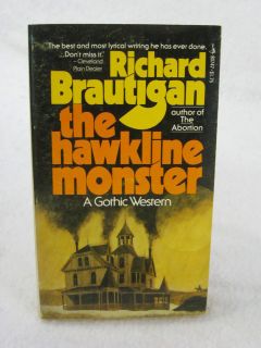 Richard Brautigan THE HAWKLINE MONSTER Pocket Books c 1976 1st 