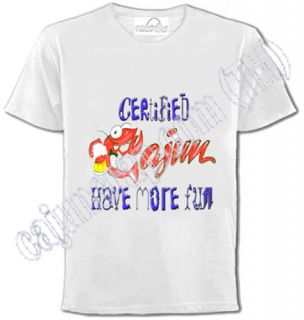 Crawfish Party T Shirt Certified Cajun Have Fun x LRG