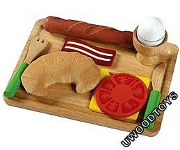 This play food continental breakfast is a great idea for childrens 