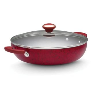   Deen 12476 Signature Covered Chicken Fryer Red Speckle 12 Inch