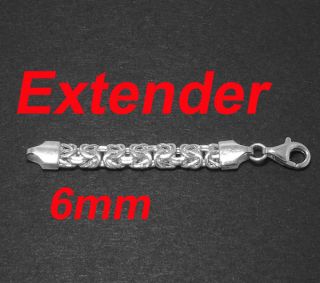 Byzantine Extender Bracelet Necklace Sterling Silver 6M
