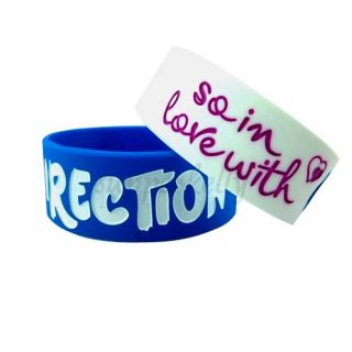 New 4pcs One Direction Bracelets Wristband 1pc 1D Directioner Necklace 