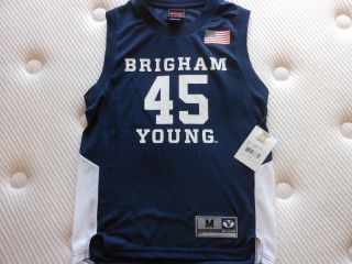   Cougars Basketball Jersey Youth Medium Brand New Adidas Brigham Young