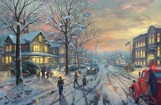 Christmas Story Thomas Kinkade NEW Limited Edition Giclee Canvas