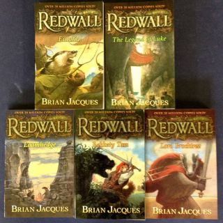 Lot 5 Tale of Redwall Series Brian Jacques PB Books Fantasy Adventures 