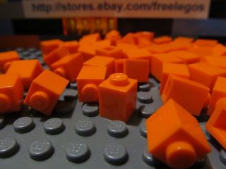 Lego 1 x 1 Orange Bricks 30 Pieces New