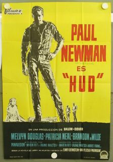 SO30 Hud Paul Newman Great RARE orig1sh Poster Spain