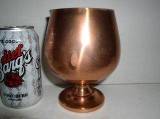 Vintage Large Copper Brandy Snifter with Pour Spout