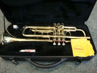First Act Brass Trumpet Music Instrument w Case Repair