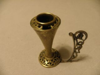 Brass Candle Holder Marked Oppenheim Made in Israel